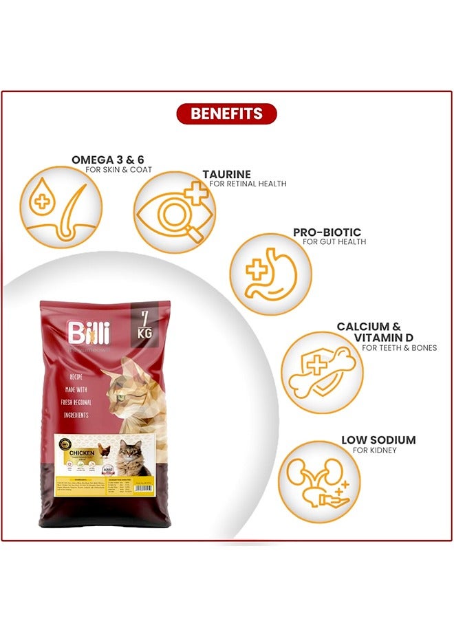 BILLI Adult Chicken Cat Food - 7 KG - Image 3